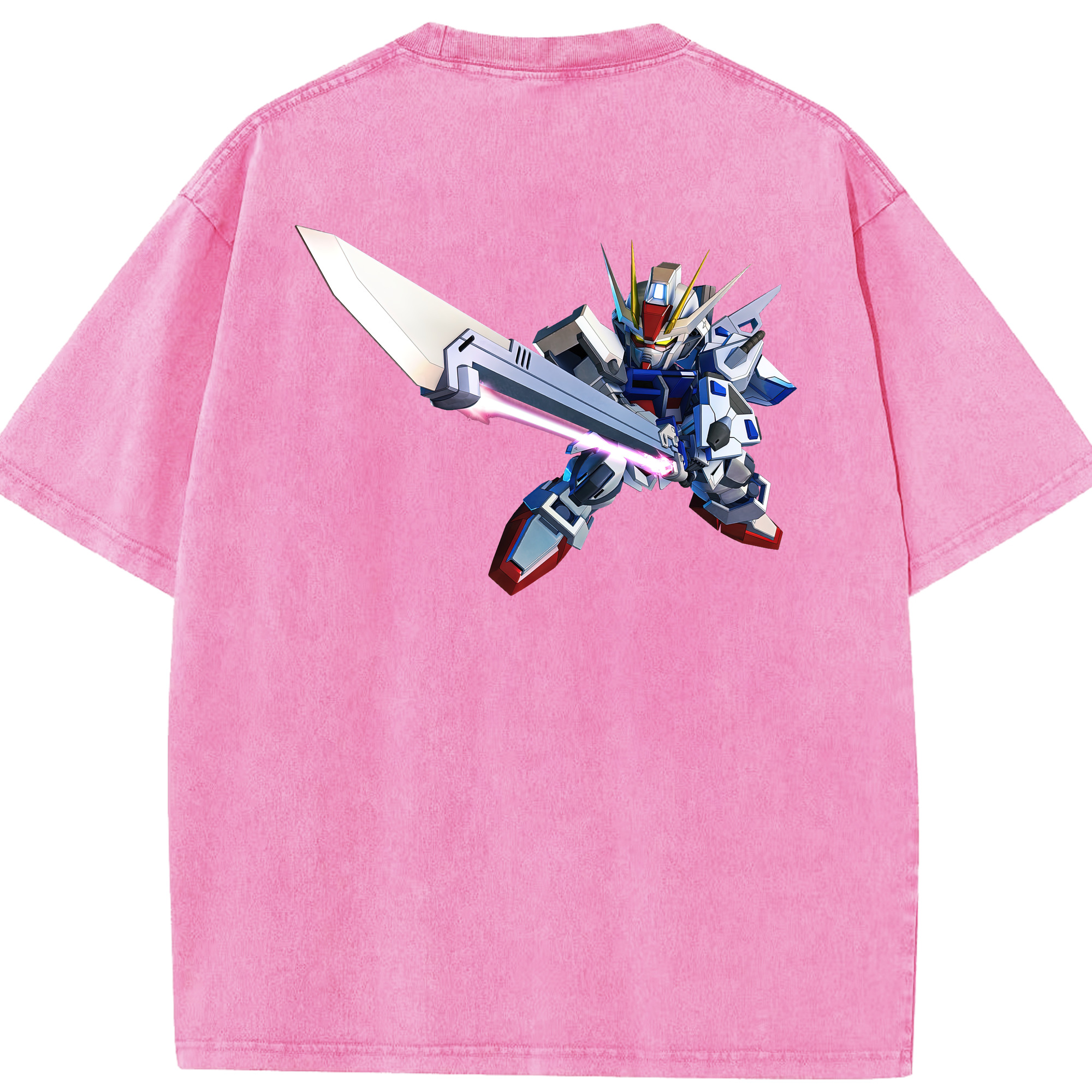 （画像用） 機動戦士ガンダム Mobile Suit Gundam 綿100% ヴィンテージ風 半袖Tシャツ（背面プリント）